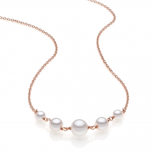 Collana in Argento con perle di cristallo